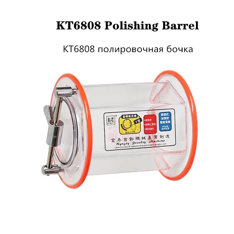 Tonneau/seau rotatif capacité 3 kg pour Machine à polir KT-6808, tonneau de polissage de bijoux