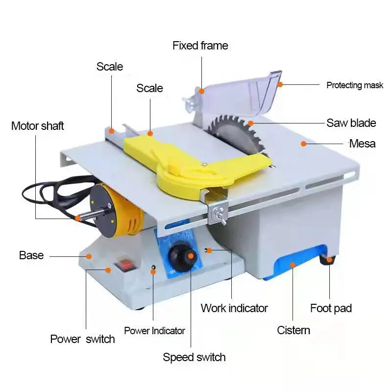 Rectifieuse électrique multifonctionnelle pour bijoux, outil de polissage de pierres précieuses, petit bureau, machine de découpe de diversification, 350W, 220V