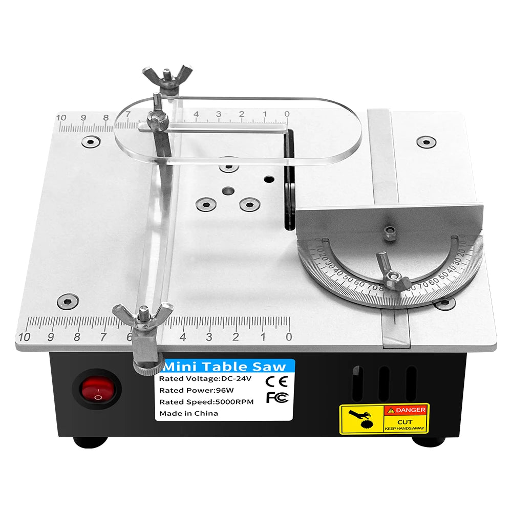 Mini scie de Table compacte 96W 5000 tr/min, Machine de découpe de précision pour bois, PCB, plastique, aluminium, prise ue/US, DIY