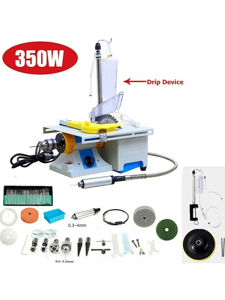Rectifieuse électrique multifonctionnelle pour bijoux, outil de polissage de pierres précieuses, petit bureau, machine de découpe de diversification, 350W, 220V