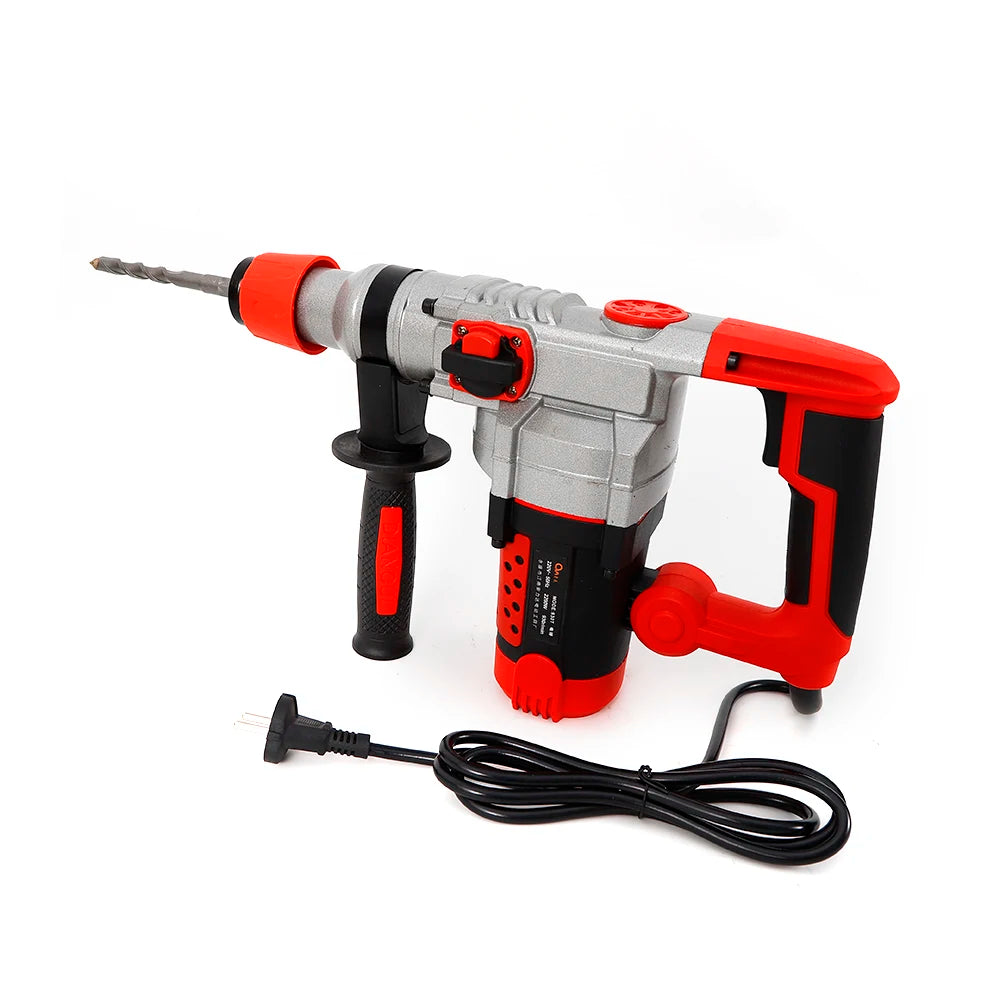 Perceuse percussion rotative électrique 2200W, marteau ciseaux  brise-béton perceuse électrique haute puissance 220V