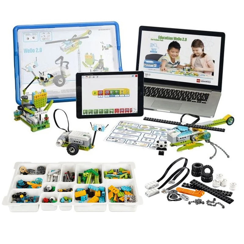 Nouveau kit de robotique WeDo 2.0 Core Set STEAM en boîte, compatible avec les blocs de construction We-Do 45300, jouet éducatif à monter soi-même, cadeau de Noël