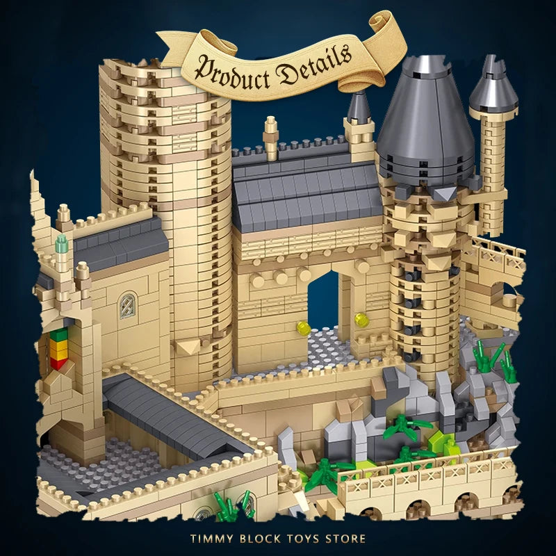 Château Magique 6000+ Mini Blocs 3,5mm – Jeu de Construction, Kit Cadeau Créatif