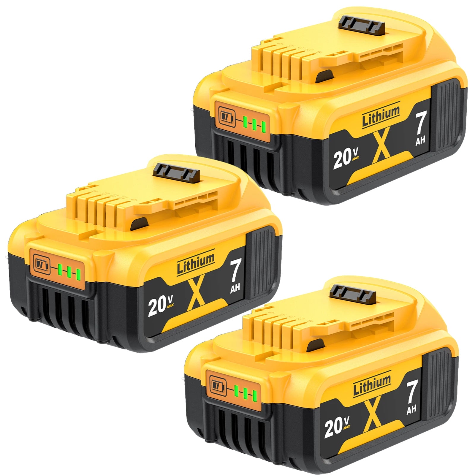 Pour Dewalt 18 V/20 volts MAX DCB200 remplacement de batterie au Lithium 18 V DCB203 DCB184 DCB182 180 DCB181 DCB182 DCB201 DCB206 chargeur
