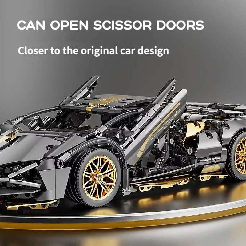 67129 Voiture MOC 1280 pièces Blocs de construction Voiture et jouet de construction Voitures de collection pour adultes Ensemble pour construire un modèle de voiture de sport à l'échelle 1:14