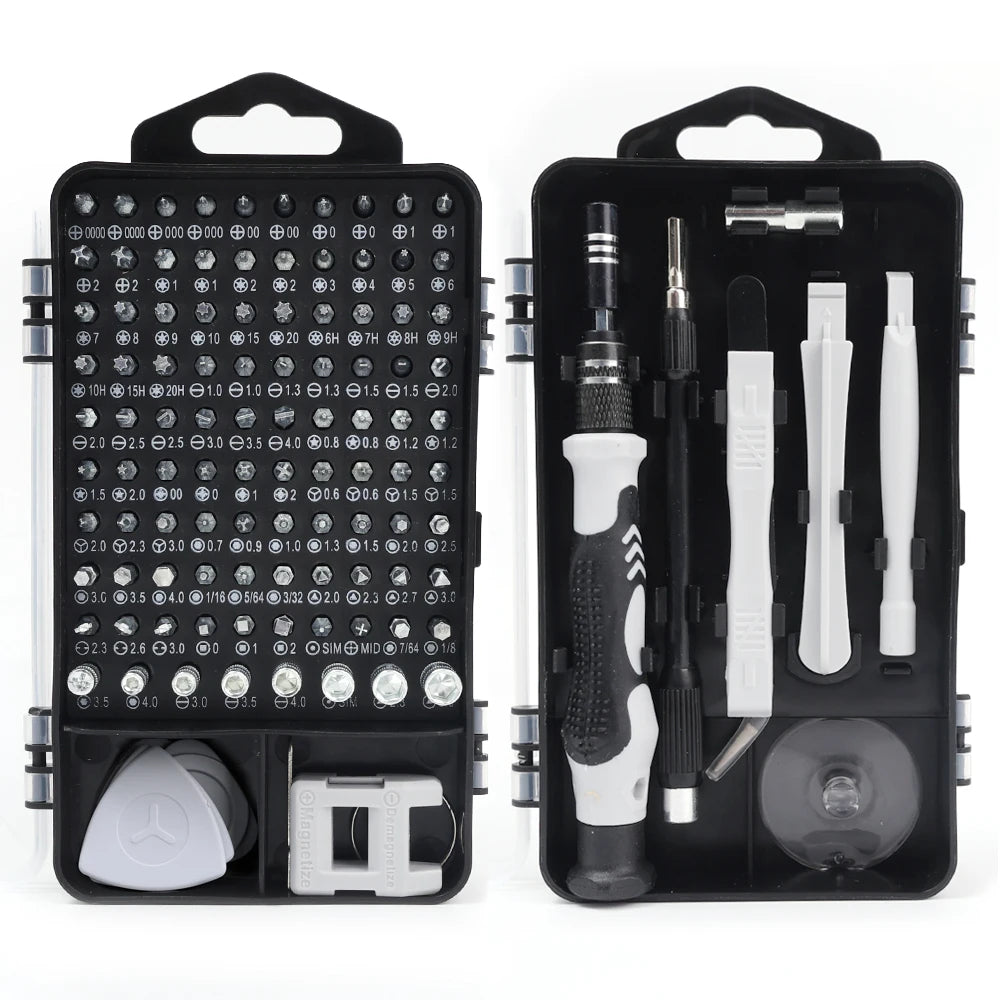 Mini Kit d'outils de réparation magnétique professionnel 115 en 1, jeu de tournevis de précision multifonctionnel pour téléphone portable tablette PC montre