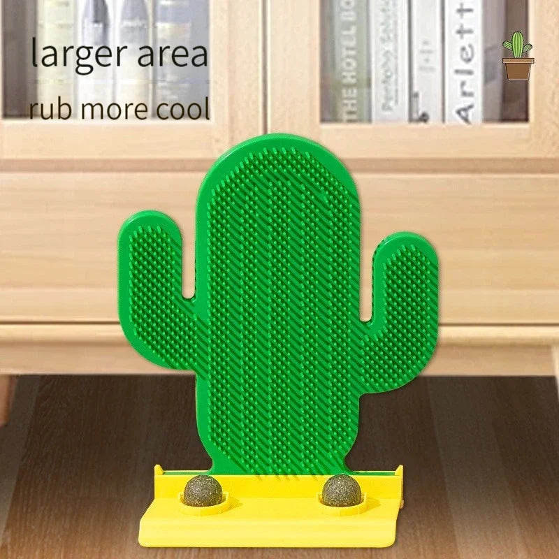 Griffoir d'angle pour chat, jouet cactus à chatouiller, brosse de massage à gratter pour l'épilation du visage, brosse pour chat Artifact, accessoires pour animaux de compagnie