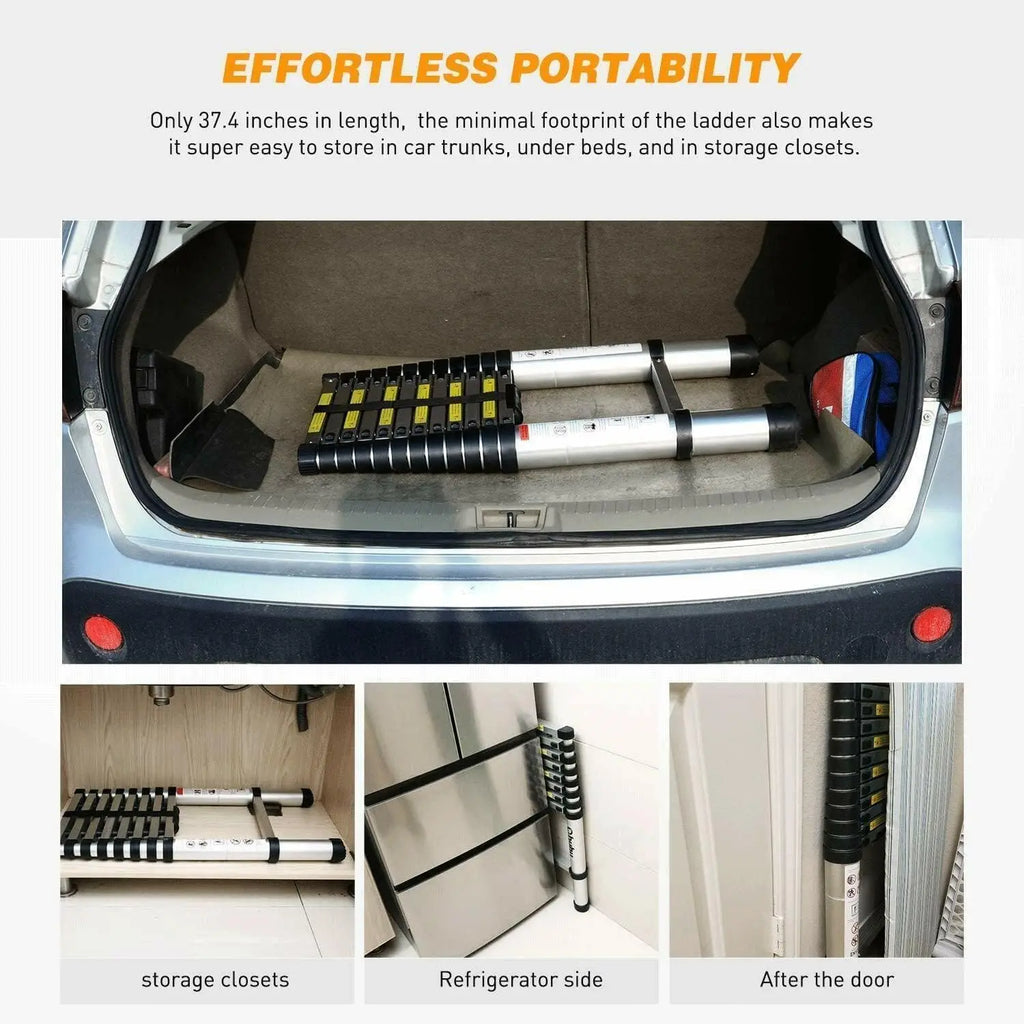 DayPlus 3.2-6.2M échelle télescopique  Kit crochet de toit en aluminium Portable multi-usages pliant Portable robuste extensible