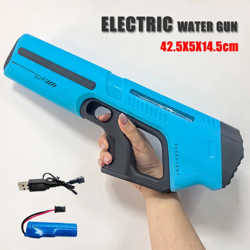 Pistolet à eau électrique haute pression, jouets pour enfants, jeux de combat de piscine extérieure d'été, jouets d'eau pour enfants, cadeau