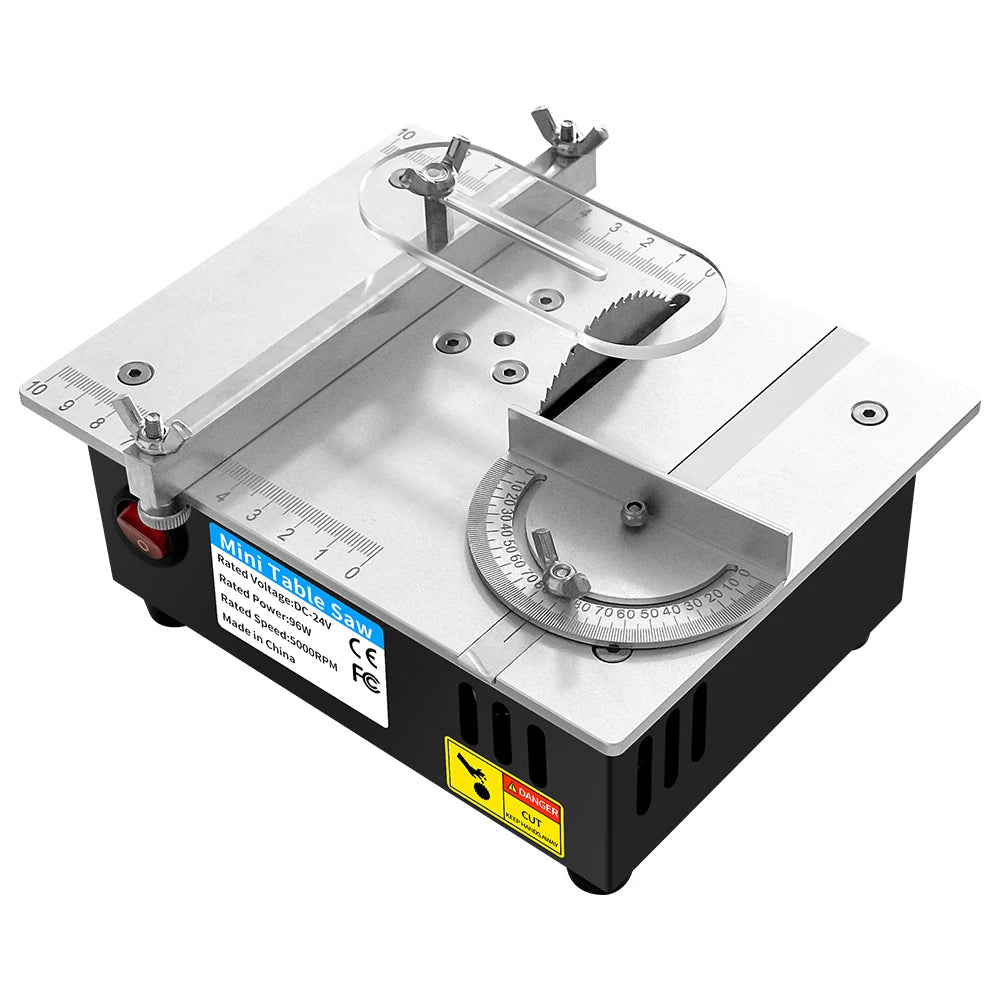 Mini scie de Table compacte 96W 5000 tr/min, Machine de découpe de précision pour bois, PCB, plastique, aluminium, prise ue/US, DIY