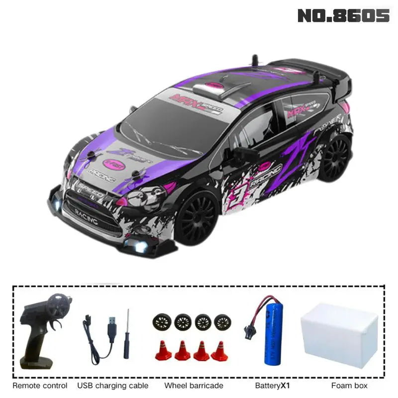 Nouveau véhicule à dérive RC 1:24, voitures Mustang 4WD, voiture de course avec télécommande, cadeau, voiture de course de compétition, jouet pour enfants
