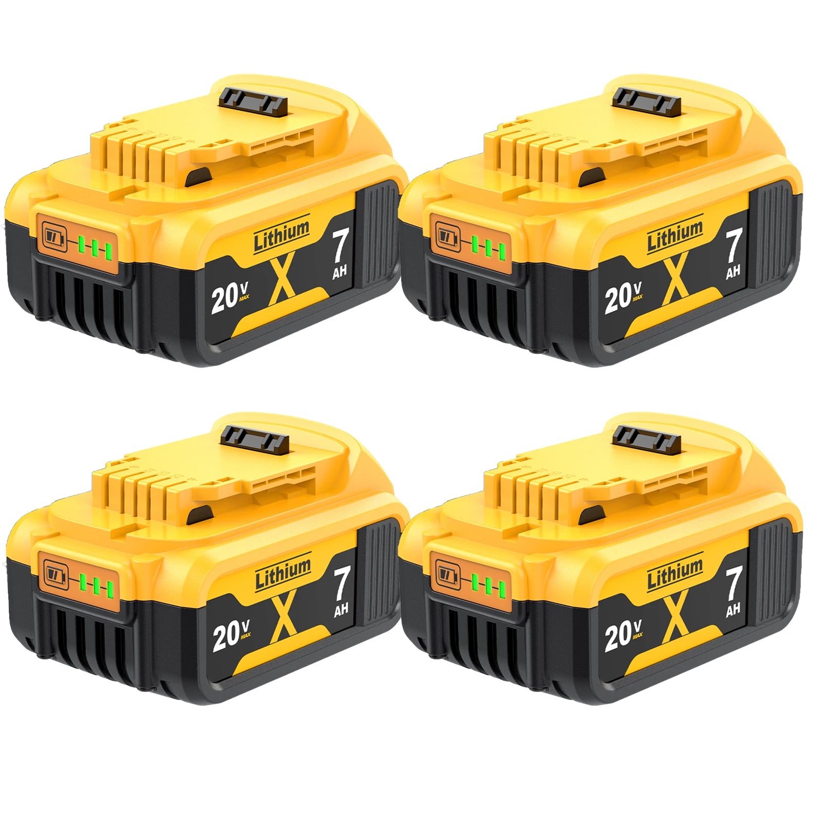 Pour Dewalt 18 V/20 volts MAX DCB200 remplacement de batterie au Lithium 18 V DCB203 DCB184 DCB182 180 DCB181 DCB182 DCB201 DCB206 chargeur