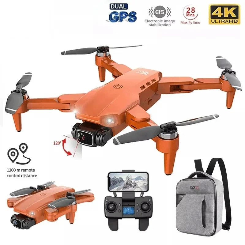 Drone L900 Pro 4K professionnel 5G GPS HD double caméra photographie sans brosse pliable quadrirotor RC Distance 1.2KM Drones jouets