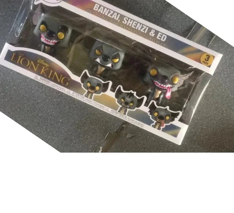 FUNKO POP Disney LION KING figurine d'animation modèle jouets BANZAI SHENZI & ED # 3 pour le cadeau des enfants