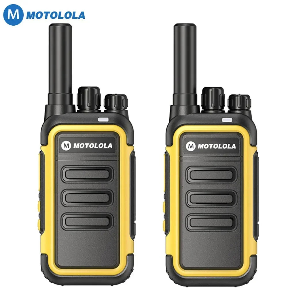 Motolola-Mini Talkie Walperforé, Radio Bidirectionnelle Portable, UHF Transcsec Set, Longue Portée COD, 2Pcs