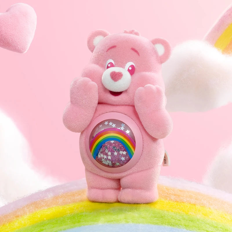 POP MART Care Bears – série de câlins colorés, figurines, boîte aveugle, boîte mystère, 1 pièce/9 pièces, boîte aveugle POPMART