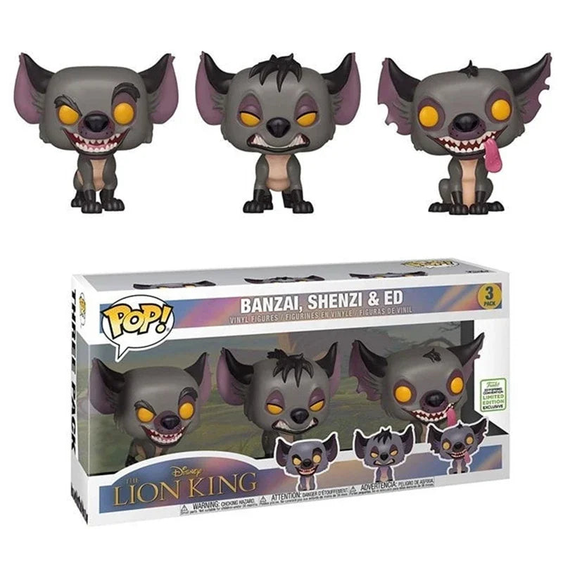 FUNKO POP Disney LION KING figurine d'animation modèle jouets BANZAI SHENZI & ED # 3 pour le cadeau des enfants
