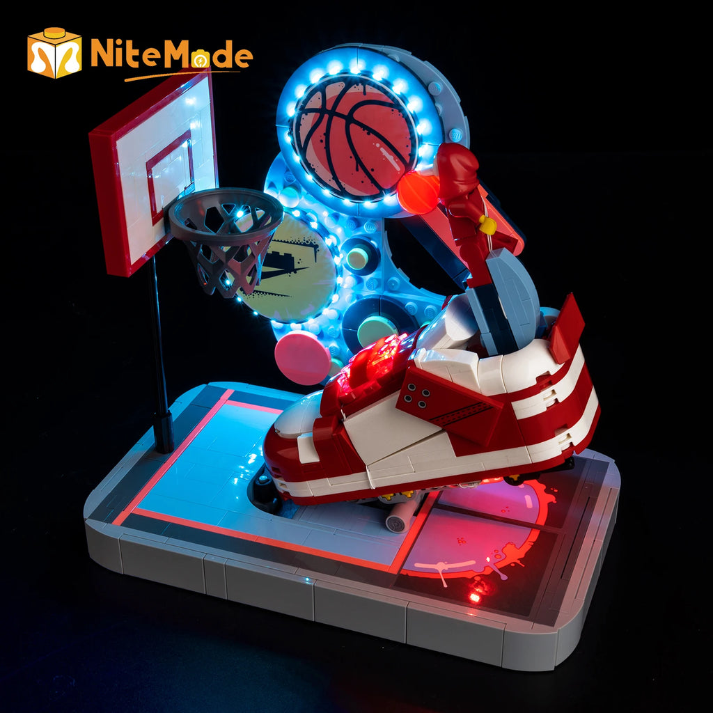 Ensemble d'éclairage LED Easylite adapté pour Lego Nike Dunk Trickshot 43021 (sans modèle)