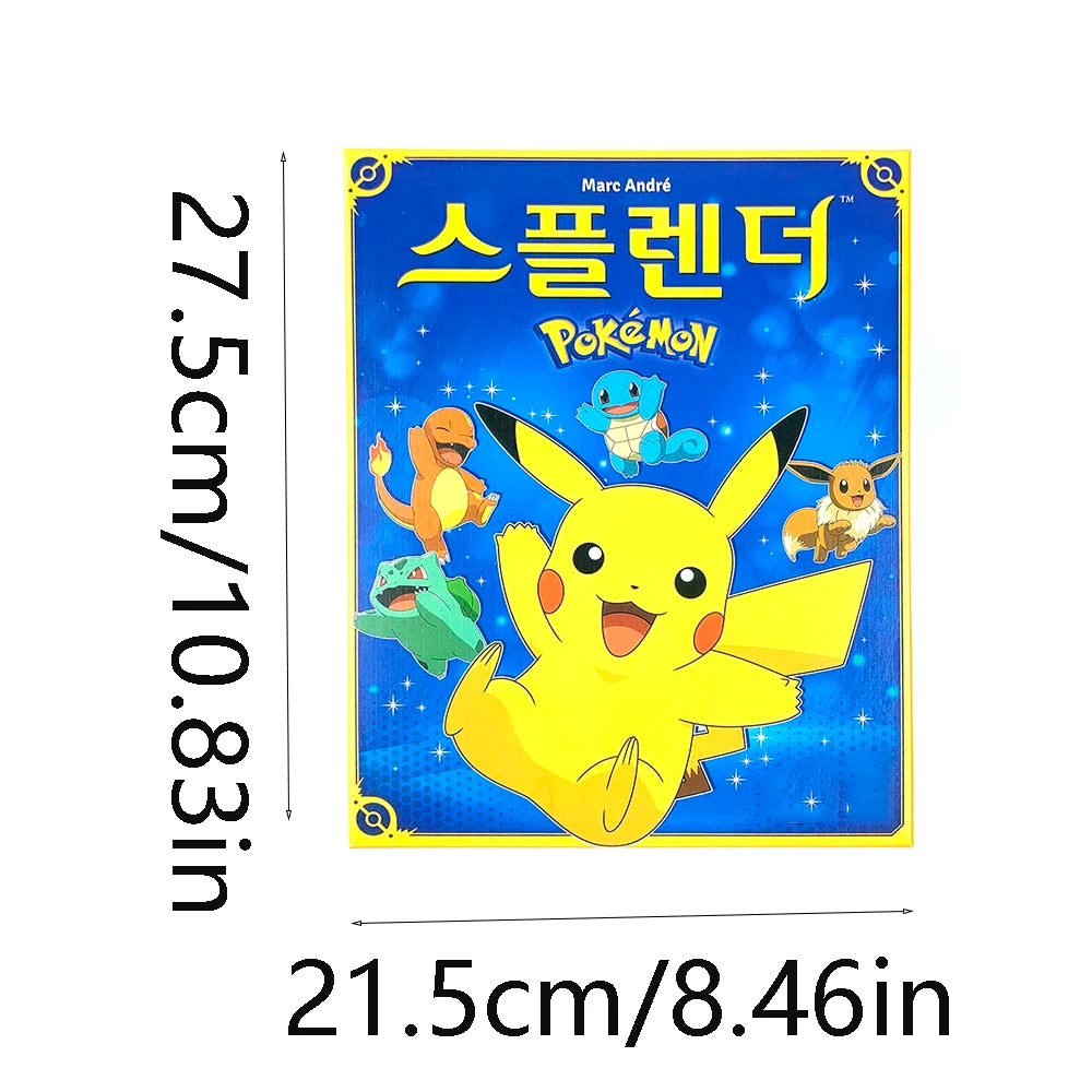 Jeu de société édition Pokémon, Version coréenne, jeu de cartes, stratégie d'introduction, jeu de fête Pokémon, jeu de vacances, collection de cartes de loisirs