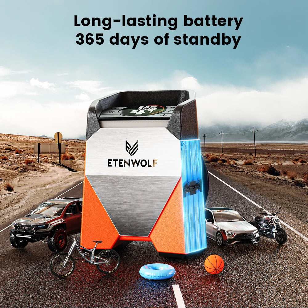 à cycle de service 7800 mAh pour voitures, motos, balles de vélos