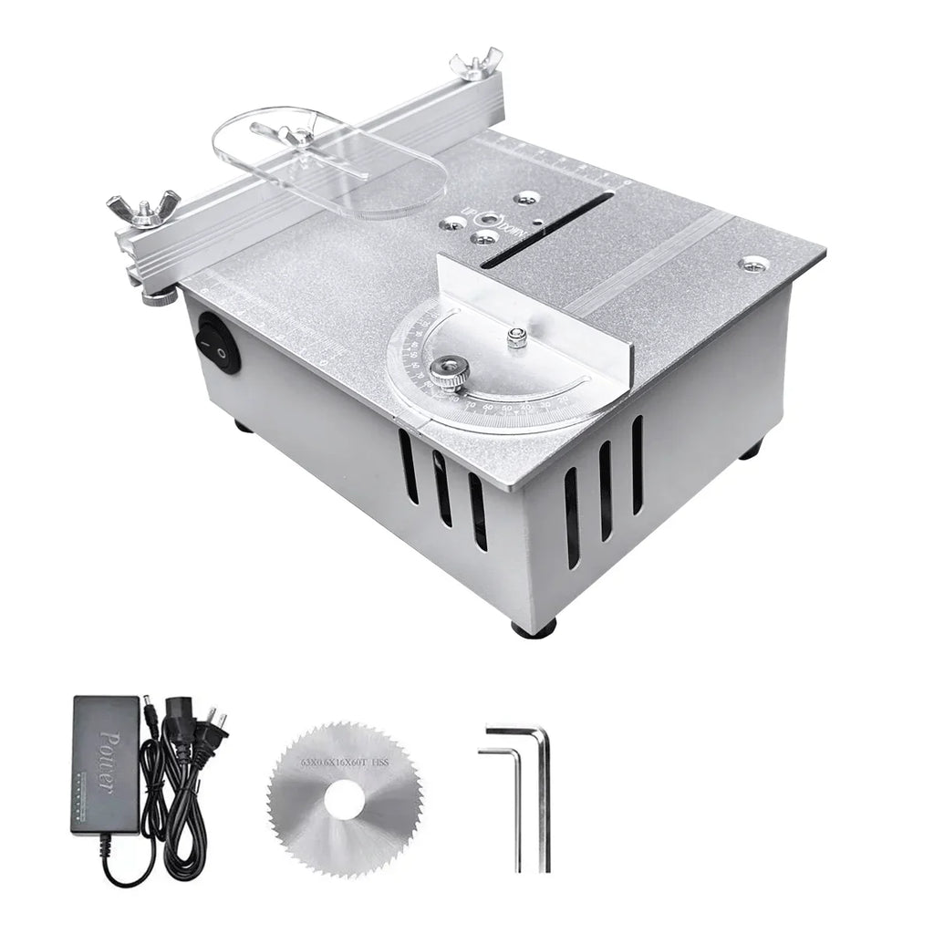 Mini Table Saw 110v-220v 0-15cm Liftable Saw Blade Adjustable Cutting Angle Saw For Diy Crafts Woodworking Metal Plastic Cutting