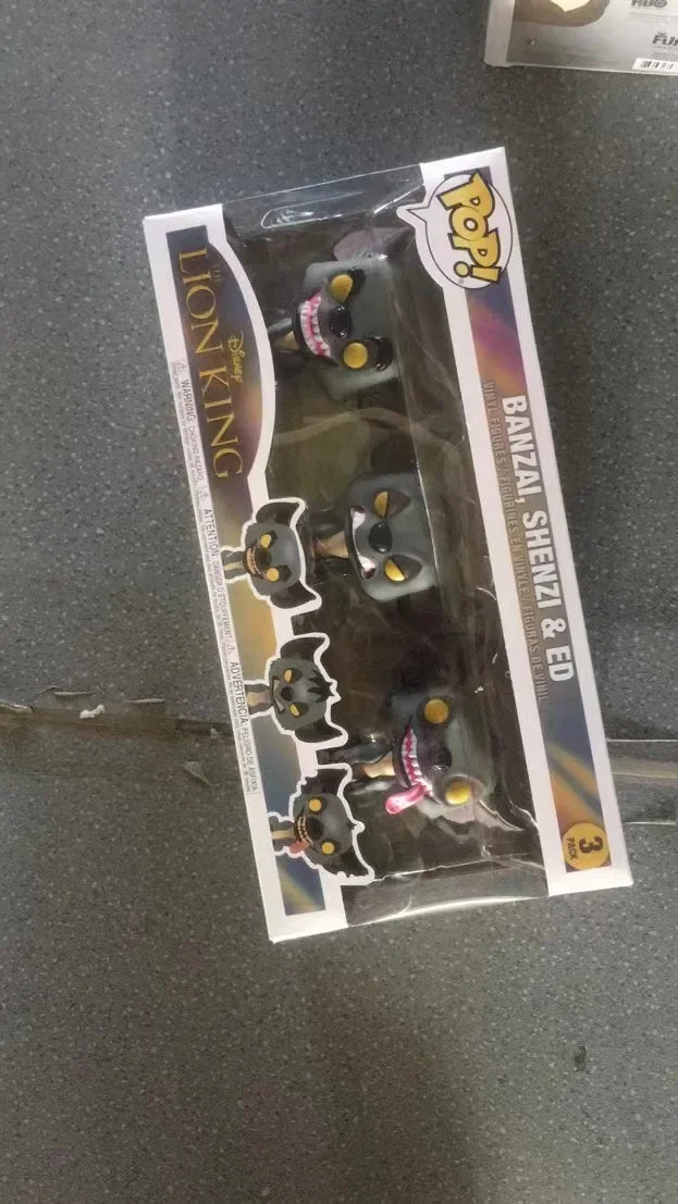 FUNKO POP Disney LION KING figurine d'animation modèle jouets BANZAI SHENZI & ED # 3 pour le cadeau des enfants