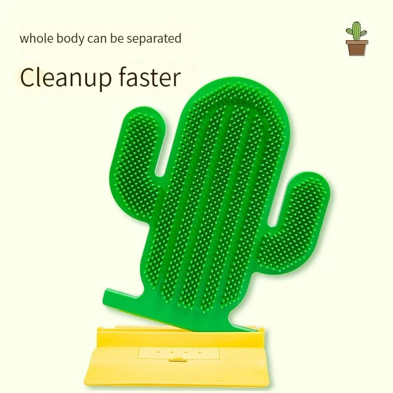 Griffoir d'angle pour chat, jouet cactus à chatouiller, brosse de massage à gratter pour l'épilation du visage, brosse pour chat Artifact, accessoires pour animaux de compagnie