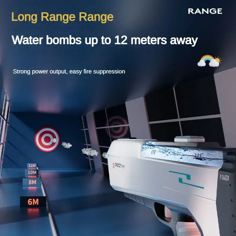 Pistolet à eau électrique haute pression, jouets pour enfants, jeux de combat de piscine extérieure d'été, jouets d'eau pour enfants, cadeau