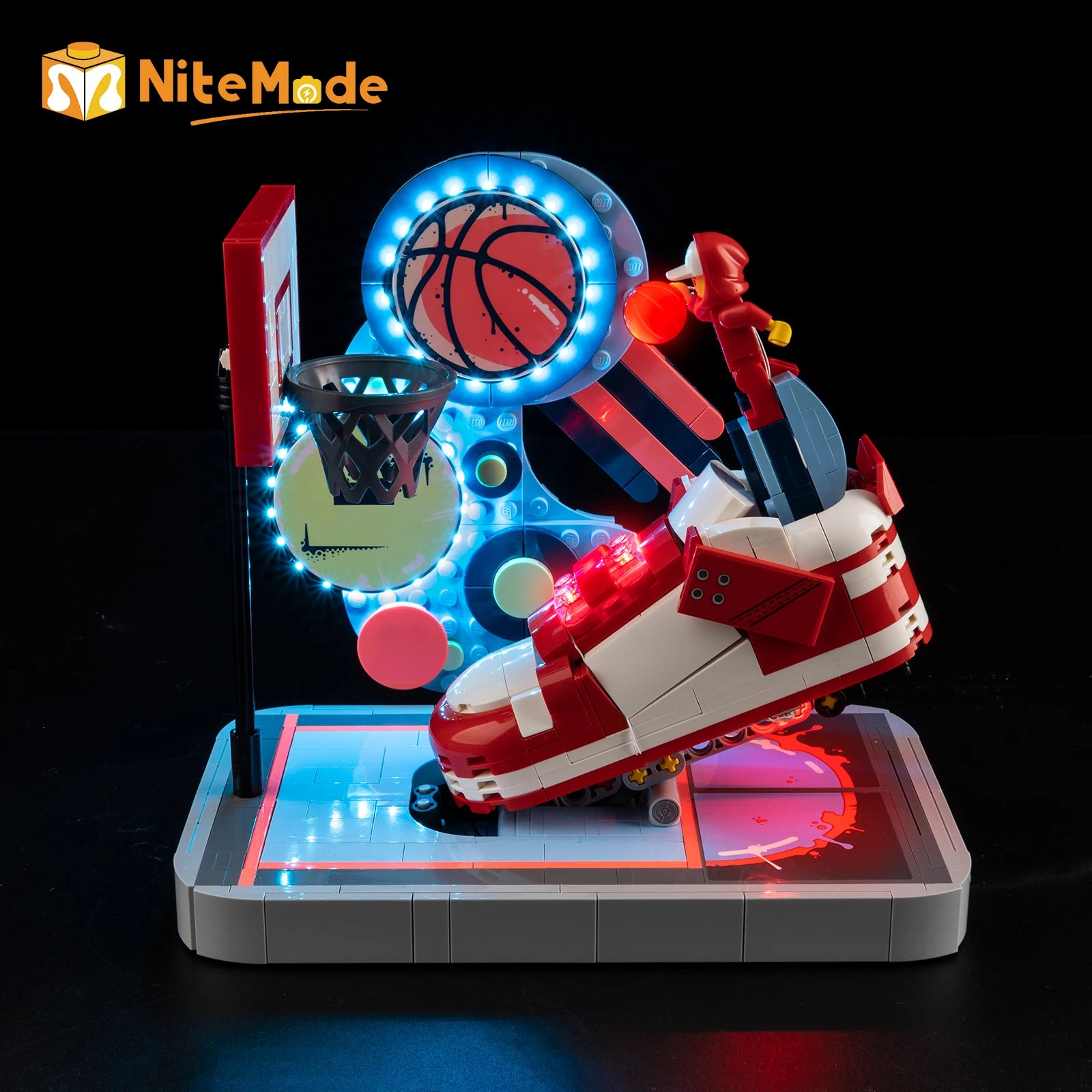 Ensemble d'éclairage LED Easylite adapté pour Lego Nike Dunk Trickshot 43021 (sans modèle)