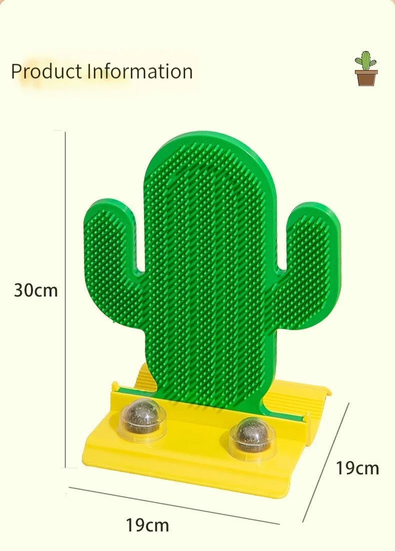 Griffoir d'angle pour chat, jouet cactus à chatouiller, brosse de massage à gratter pour l'épilation du visage, brosse pour chat Artifact, accessoires pour animaux de compagnie
