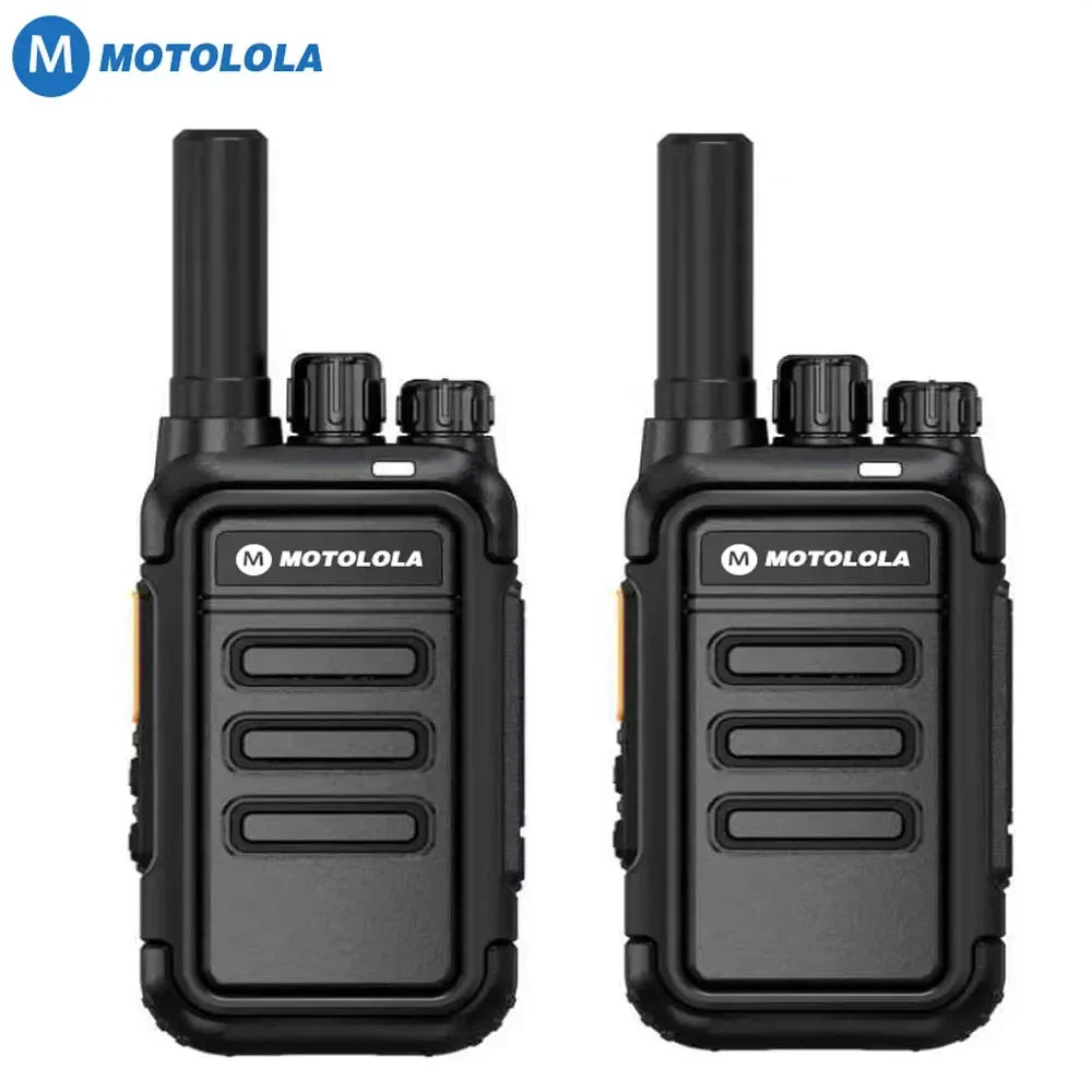 Motolola-Mini Talkie Walperforé, Radio Bidirectionnelle Portable, UHF Transcsec Set, Longue Portée COD, 2Pcs