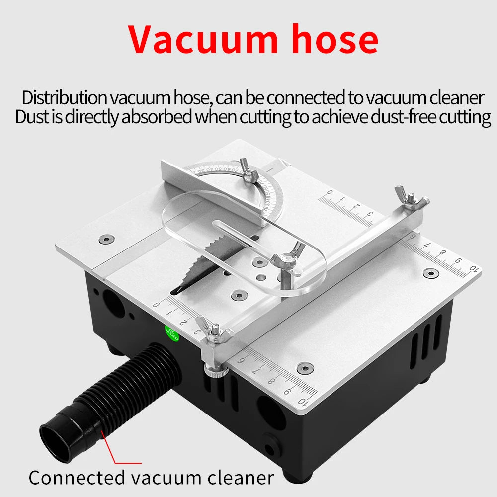 Mini scie de Table compacte 96W 5000 tr/min, Machine de découpe de précision pour bois, PCB, plastique, aluminium, prise ue/US, DIY