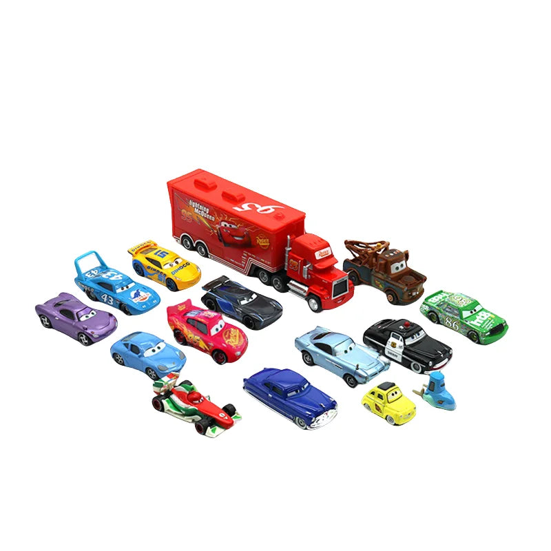Disney Pixar Cars 3-Modèle de voiture en métal moulé sous pression, Mater Champion, Jackson UnmunTruck, jouets d'anniversaire pour garçon, coffret cadeau