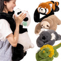 30-65cmKawaii haute qualité forêt Animal en peluche poupée oreiller doux à bras longs raton laveur dinosaure paresseux Panda Koala en peluche jouet décor à la maison