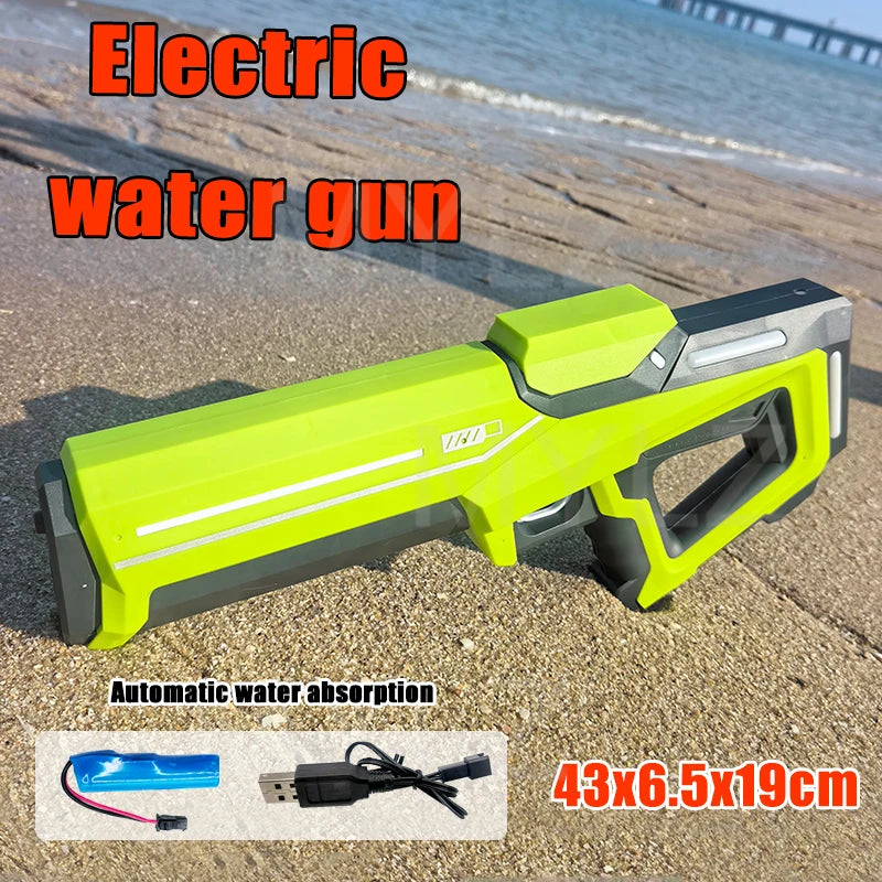 Pistolet à eau électrique haute pression, jouets pour enfants, jeux de combat de piscine extérieure d'été, jouets d'eau pour enfants, cadeau