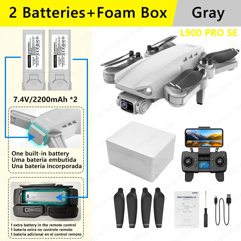 LYZRC officiel L900 PRO SE moteur sans balais GPS 4K Drone professionnel 5G WIFI hélicoptère de photographie aérienne pliable quadrirotor