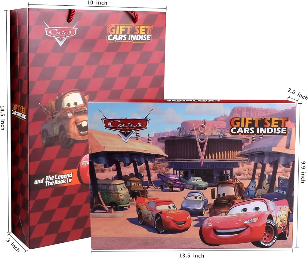 Disney Pixar Cars McQueen Mater Mack oncle camion alliage moulé sous pression voiture 1:55 modèle radiateur ressorts ville 15/13/8 pièces boîtes de voiture cadeau