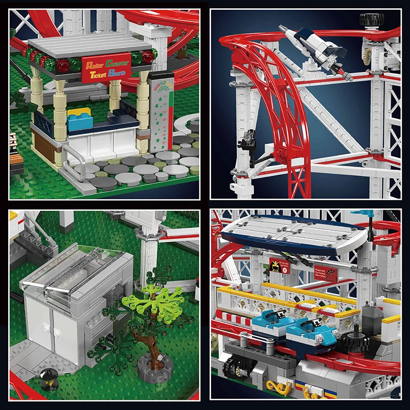 Moule KIng 11014 bloc de construction créatif motorisé montagne boucle dessous de verre modèle jouets compatibles avec 10303 ensemble enfants cadeau de noël