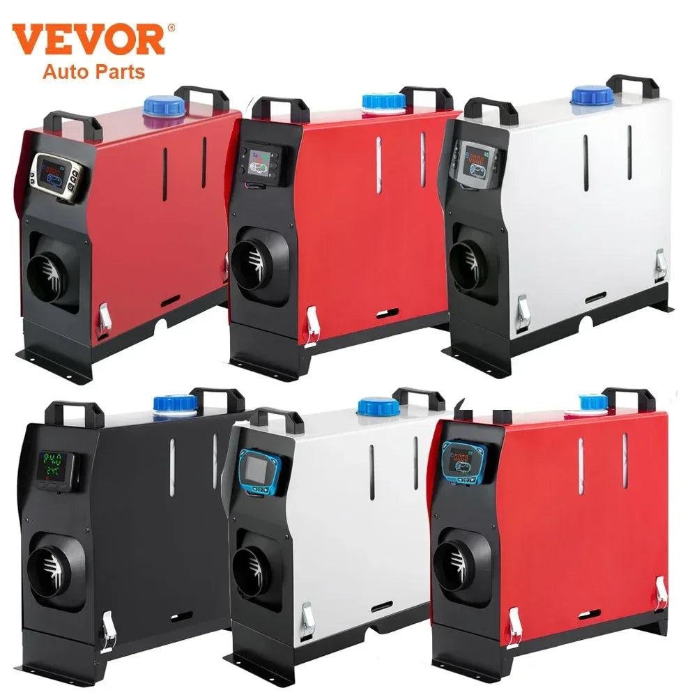 VEVOR – chauffage de voiture à Air Diesel, 5/8kw, 12V, avec télécommande, interrupteur LCD, silencieux, pour camion, bateau, camping-car, chauffage auxiliaire de stationnement