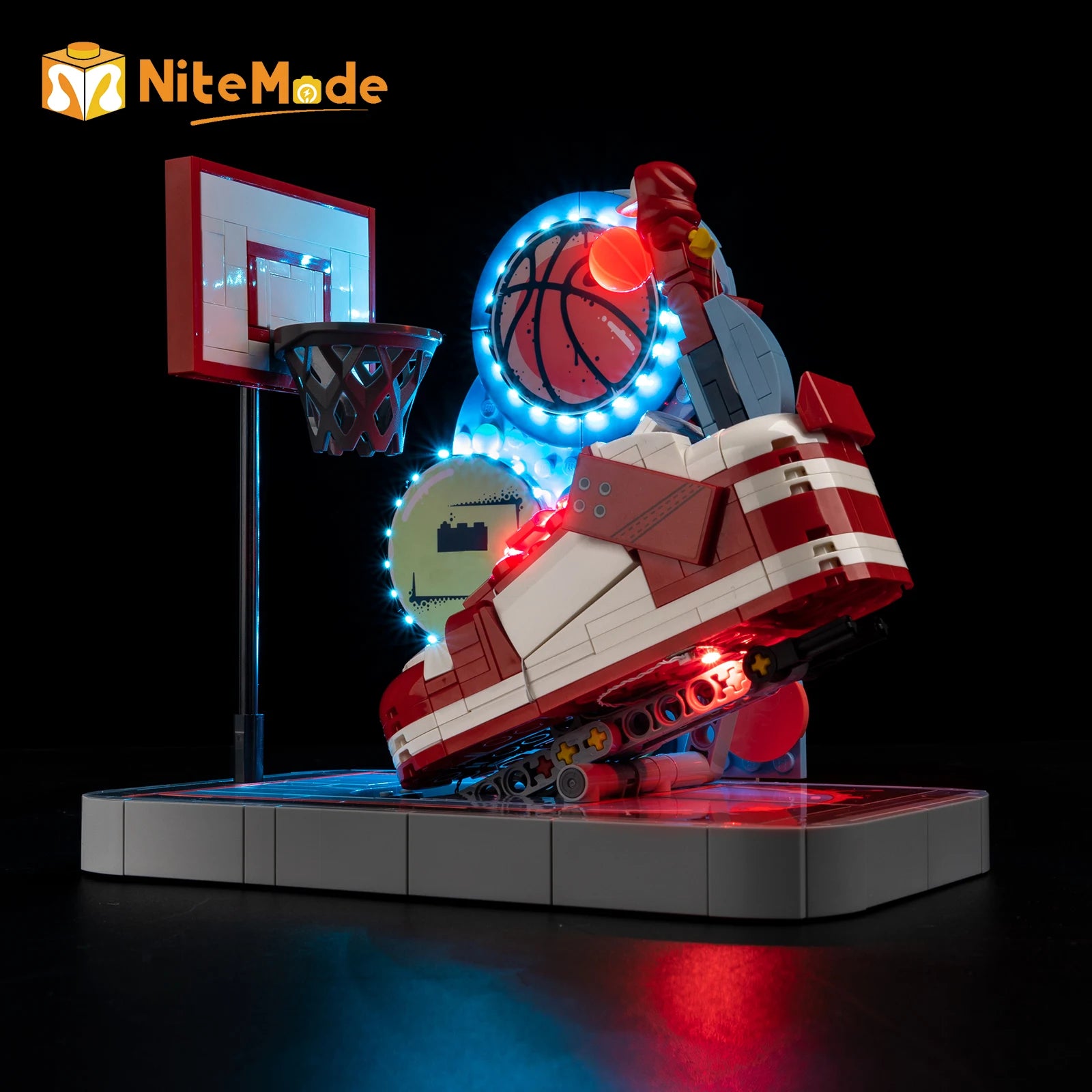 Ensemble d'éclairage LED Easylite adapté pour Lego Nike Dunk Trickshot 43021 (sans modèle)