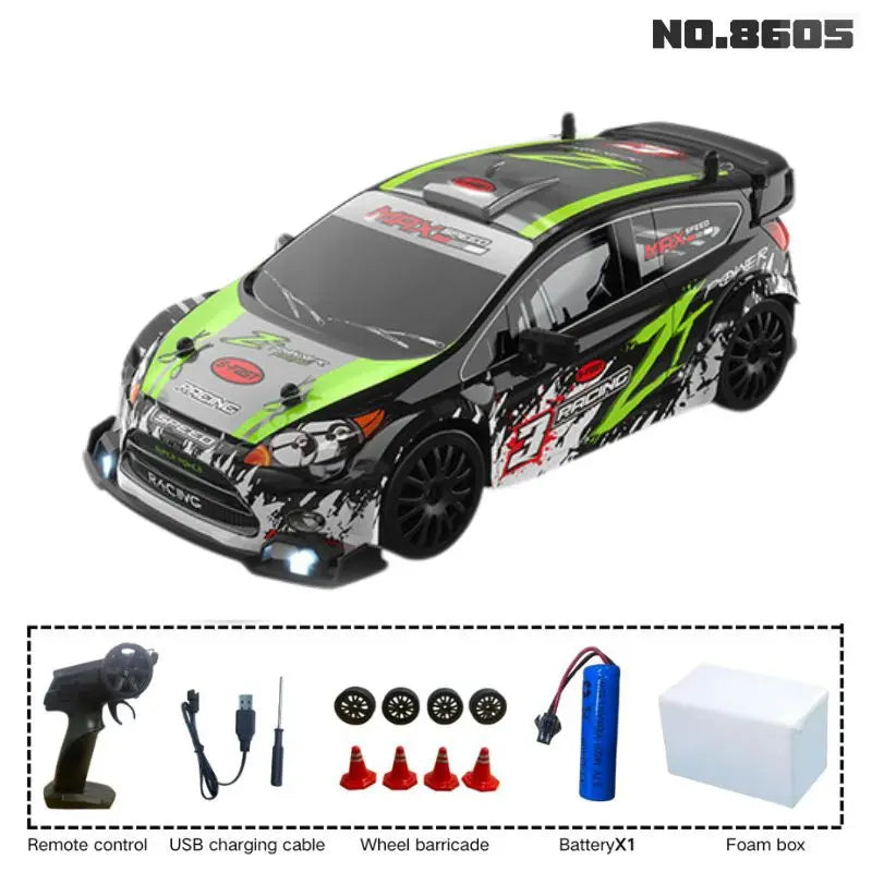 Nouveau véhicule à dérive RC 1:24, voitures Mustang 4WD, voiture de course avec télécommande, cadeau, voiture de course de compétition, jouet pour enfants
