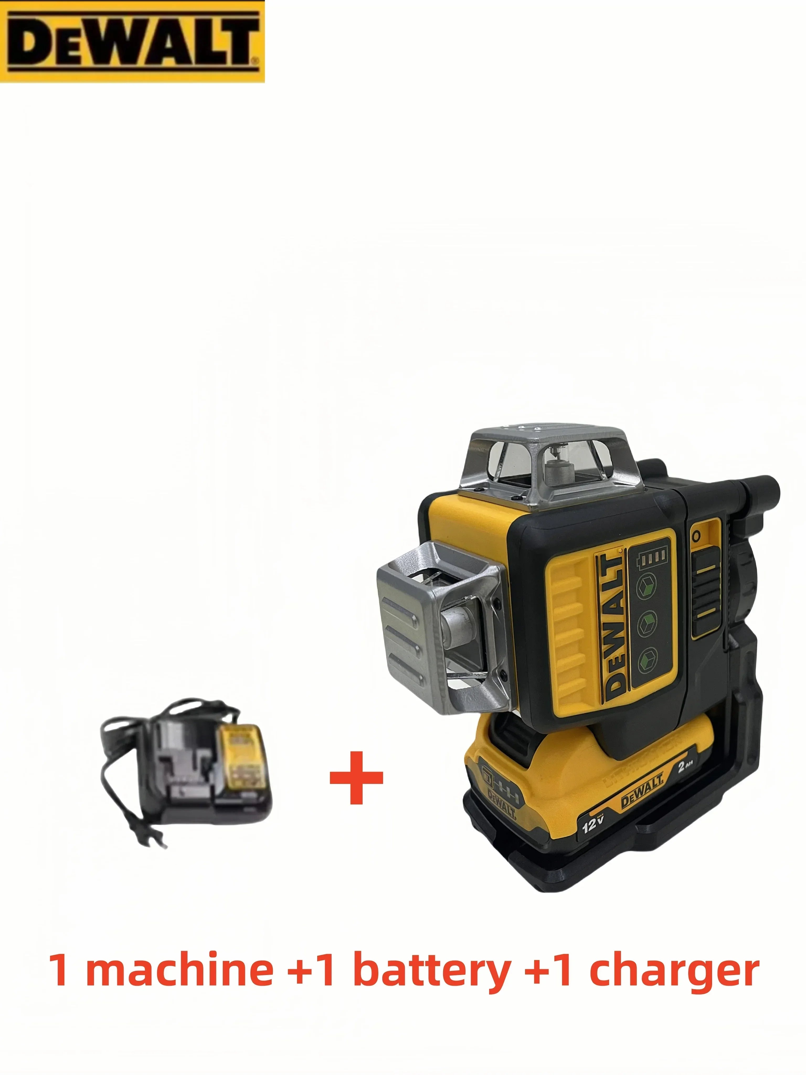 Dewalt – batterie au Lithium 12V verticale, 3 côtés x 360 degrés, 12 lignes, niveau Laser, compteur vert horizontal, outil extérieur, nouveauté 2025