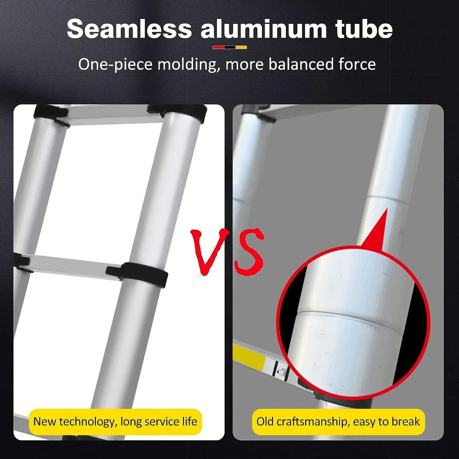 DayPlus 3.2-6.2M échelle télescopique  Kit crochet de toit en aluminium Portable multi-usages pliant Portable robuste extensible