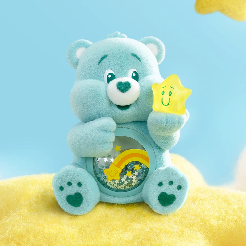 POP MART Care Bears – série de câlins colorés, figurines, boîte aveugle, boîte mystère, 1 pièce/9 pièces, boîte aveugle POPMART