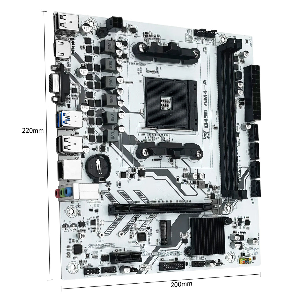 MACHINIST-Carte mère B450, processeur AMD, canal touristique, mémoire DDR4, carte mère AM4, M.2 NVcloser, prend en charge Ryzen 5500, 5600, 5600G CPU