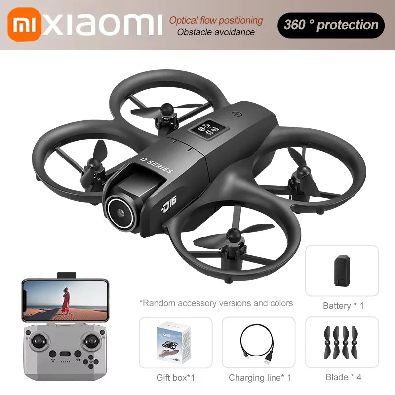Xiaomi D16 Drone Bushless Motor 8K HD Aerial Profesional Dual-camera Helicopter Optical Flow GPS Positioning Avoidance Drone UAV