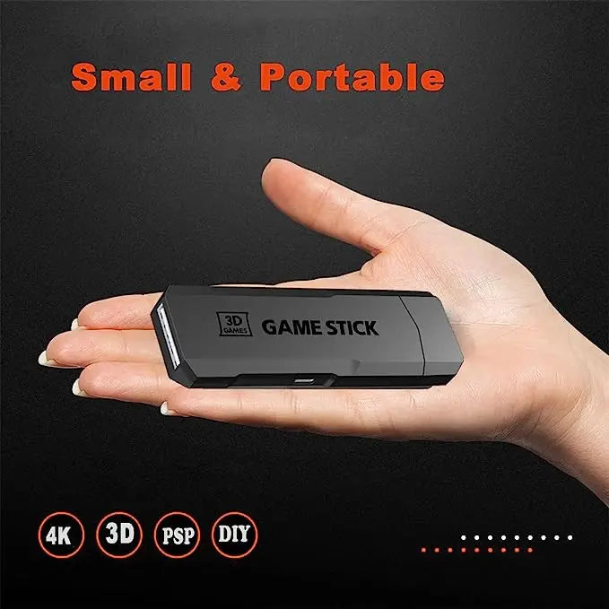 Console de jeu vidéo GD10 X2 Pro 4K HD 2024, Double contrôleur sans fil rechargeable 2.4G pour 64 go 128 go et 256 go 58000 jeux