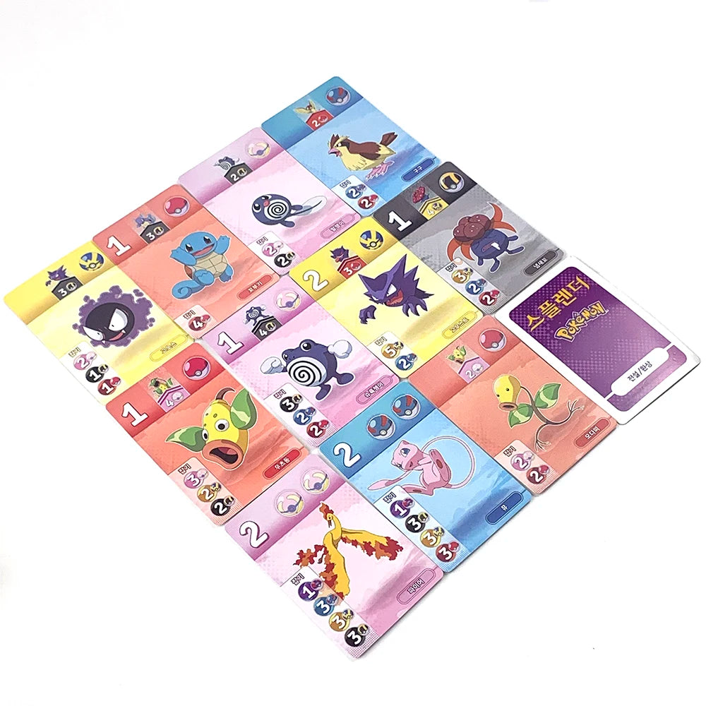 Jeu de société édition Pokémon, Version coréenne, jeu de cartes, stratégie d'introduction, jeu de fête Pokémon, jeu de vacances, collection de cartes de loisirs