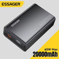 Essager batterie externe 20000mAh Portable PD 65W charge rapide téléphone Portable batterie externe Powerbank pour iPhone17 16 15 ordinateur Portable Mac