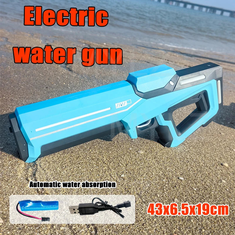 Pistolet à eau électrique haute pression, jouets pour enfants, jeux de combat de piscine extérieure d'été, jouets d'eau pour enfants, cadeau